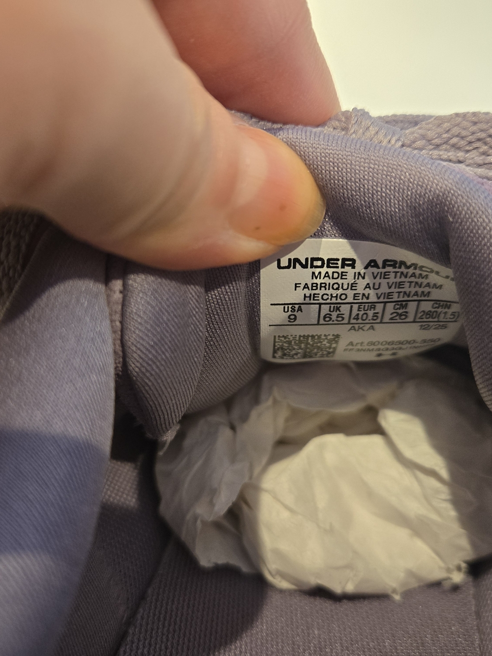 Under Armour Purple Suede Casual Sneakers - Picture 7 of 7